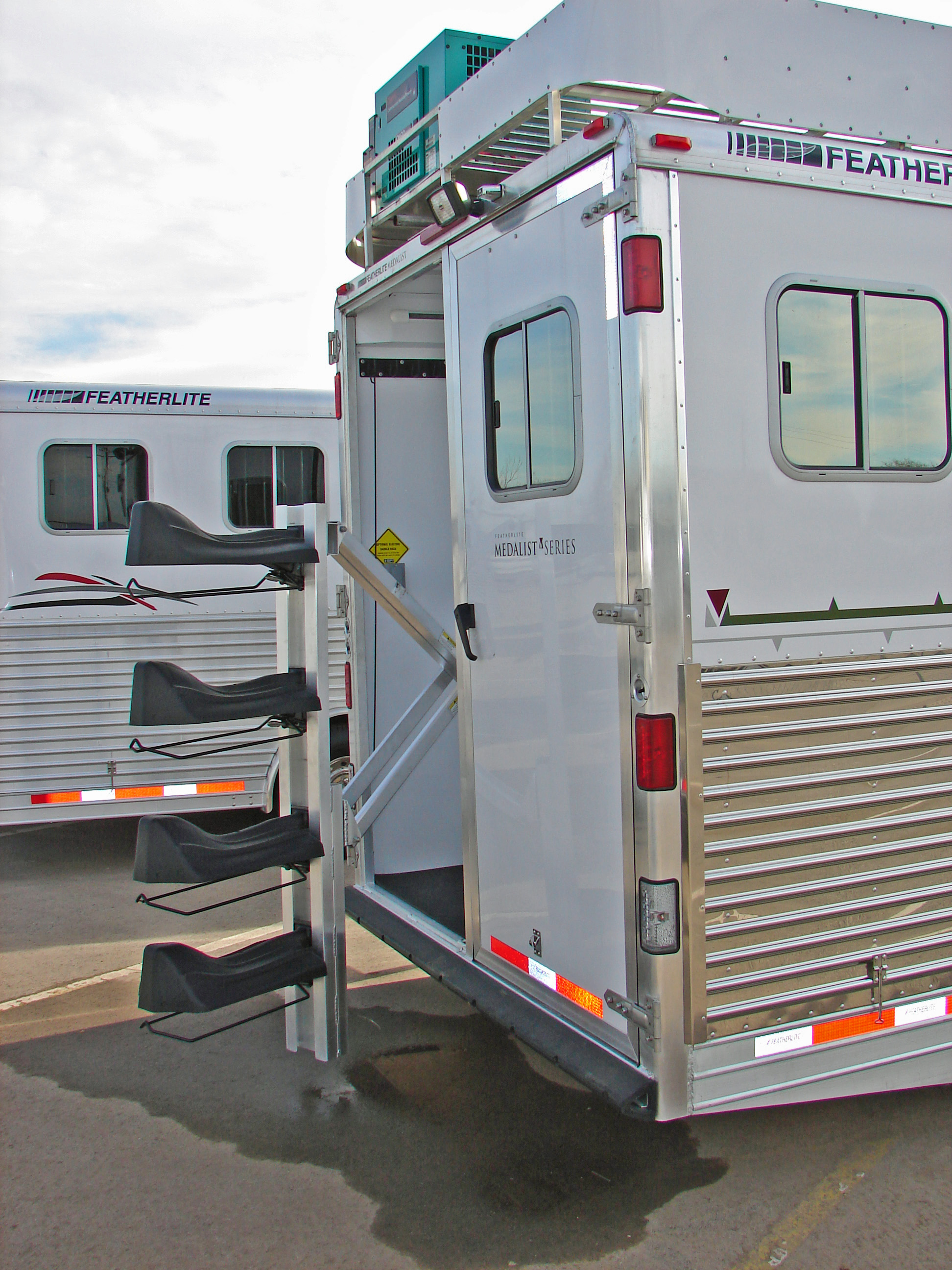 "Featherlite Trailers, they make all types of great trailers, aluminum